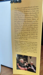 Rothbard at 100 - First cloth hardcover copies for Portugal event