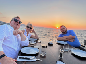 Hoppe and friends dinner at Nusr-et, Bodrum, PFS 2023